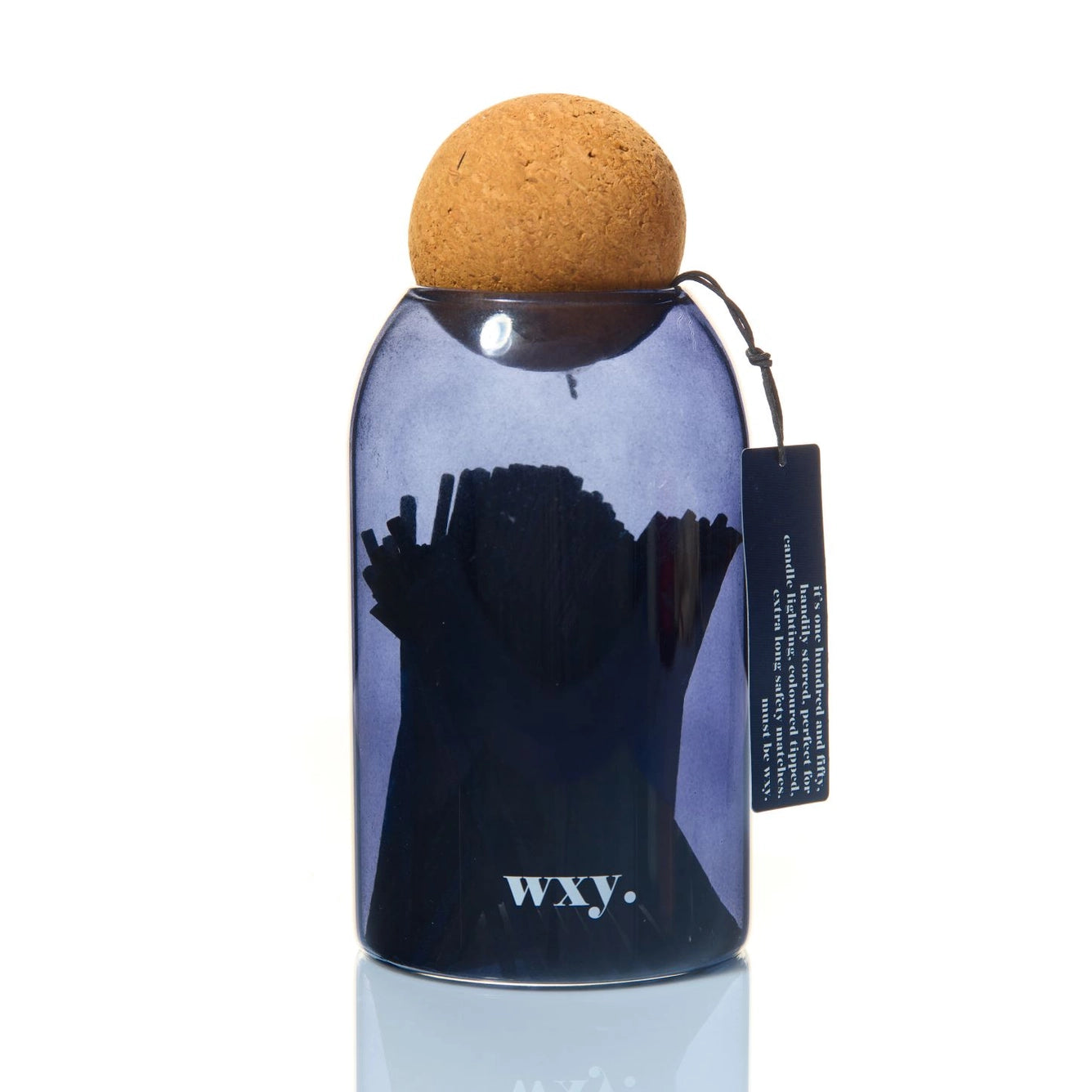 WYX Bubble Jar including 150 matches. Navy.