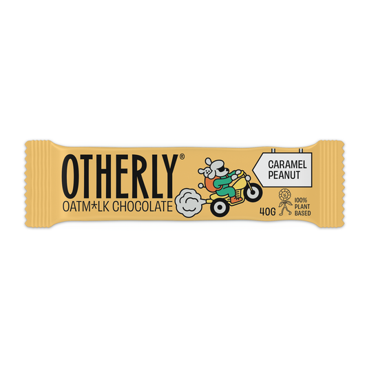 Otherly Oatm*lk Chocolate Coated Peanuts & Caramel Bar // Vegan // 40g