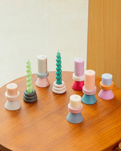 Yod + Co. Mini Stack Candles. Various designs