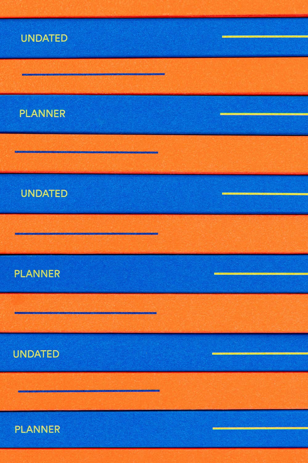 Undated Planner - Electric Blue