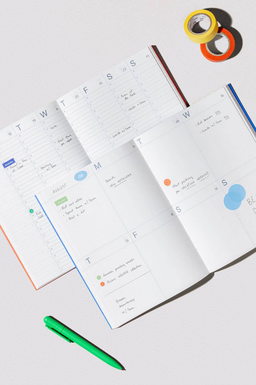 Undated Planner - Electric Blue