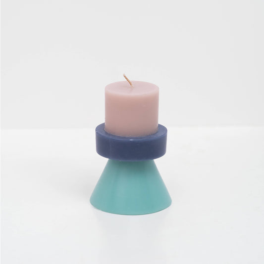 Stack Candle - Nude / Powder Blue / Celeste