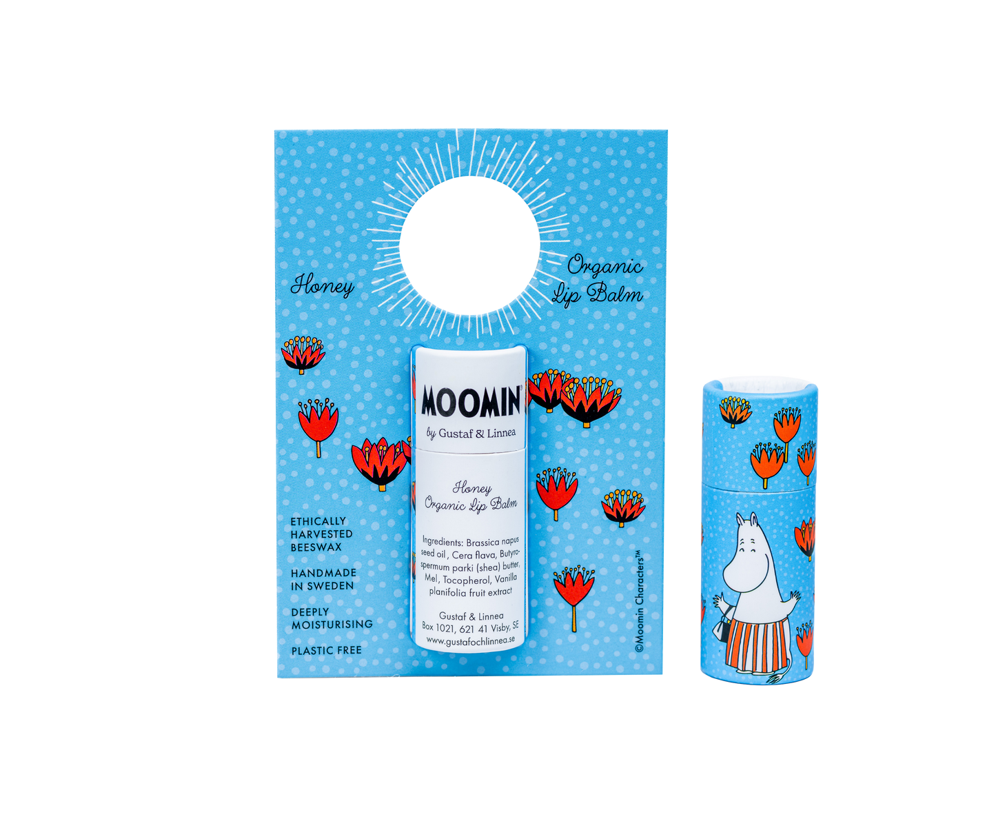 Moomin by G&L - Lip balm of beeswax with honey