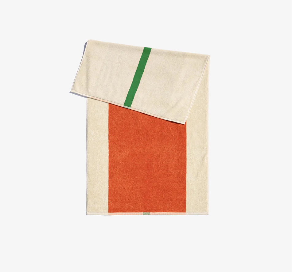 Hand Towel - Orange / Green