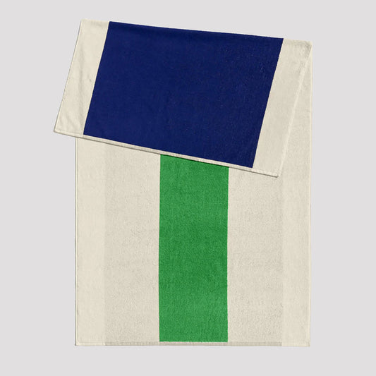 Beach Towel - Royal Blue / Green