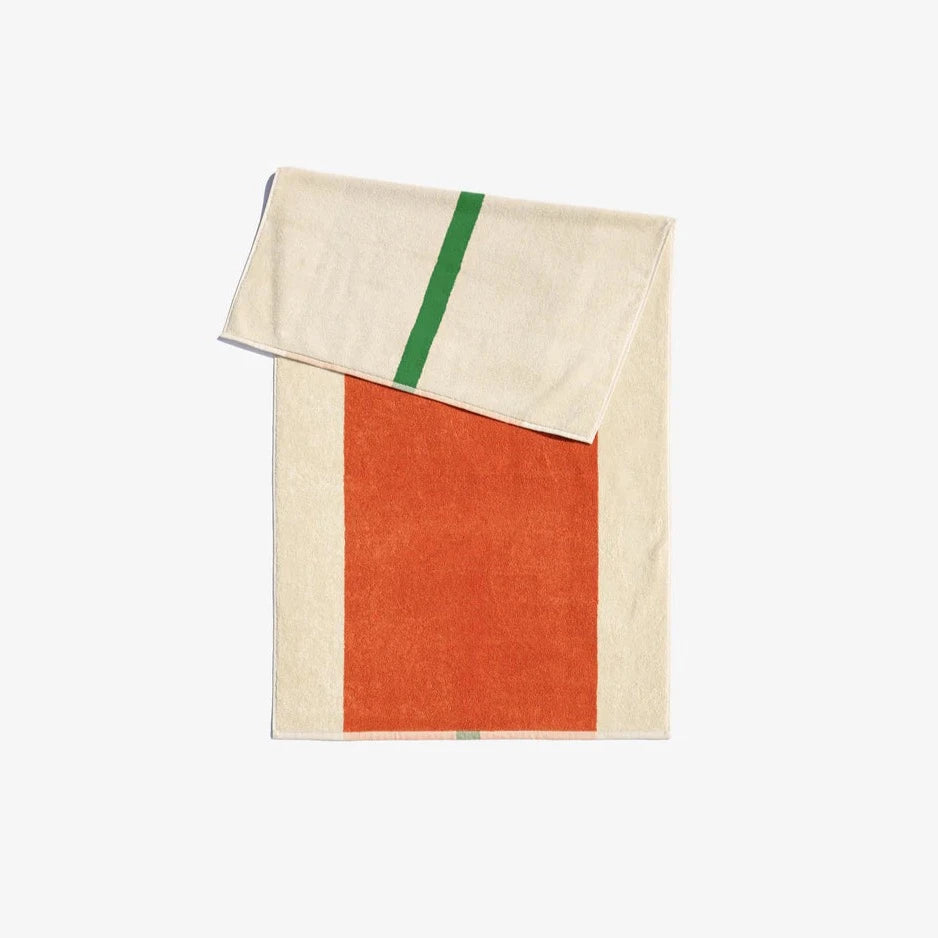 Hand Towel - Orange / Green