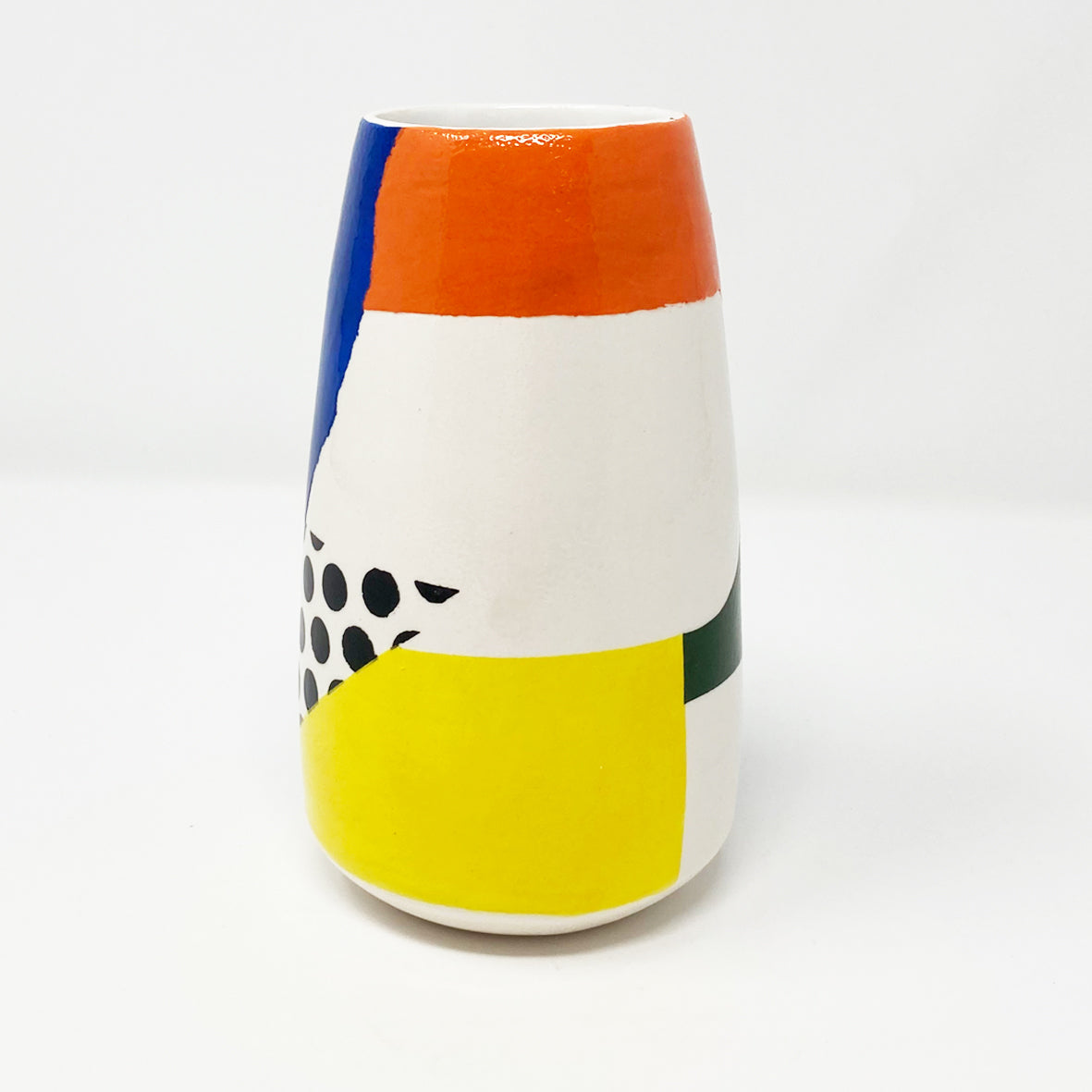 Small Vase: Dots & Blocks
