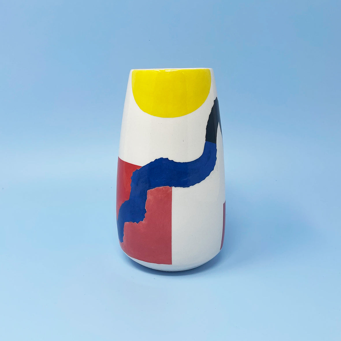 Small Vase: Zigzag Lines