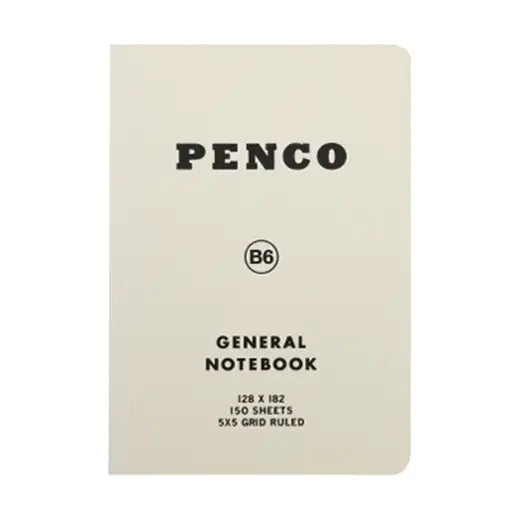 Hightide Penco Soft PP Notebook (Grid B6) - White