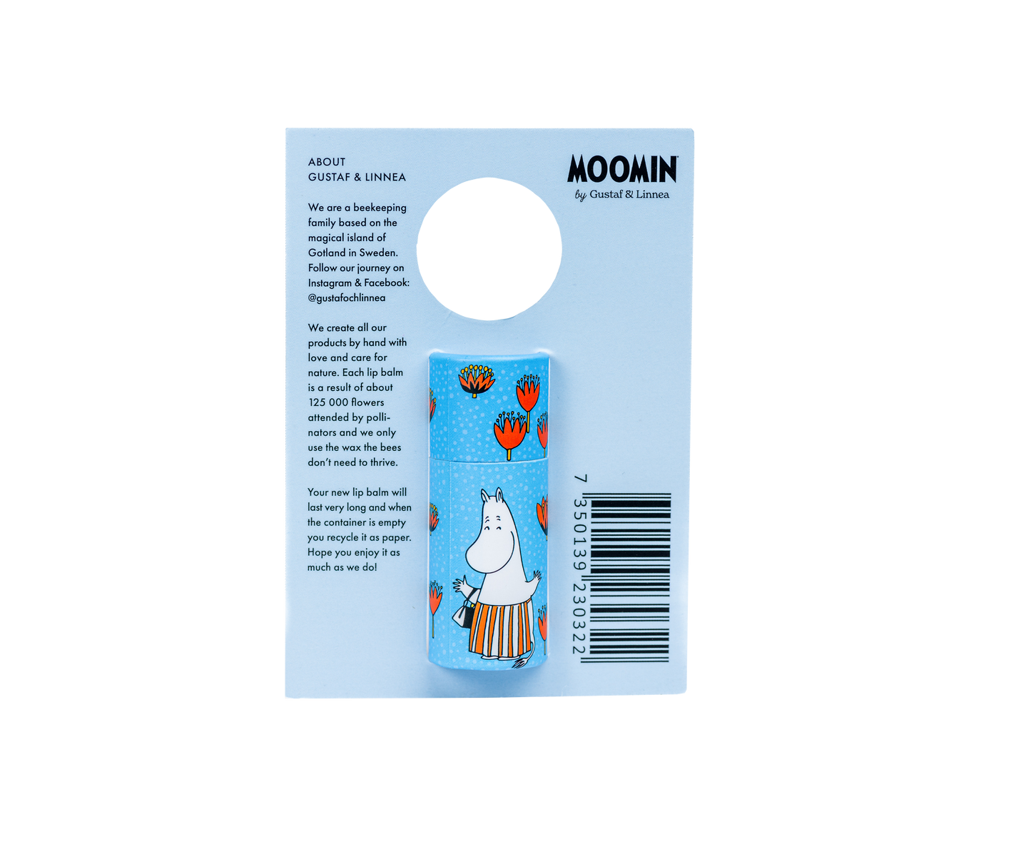 Moomin by G&L - Lip balm of beeswax with honey