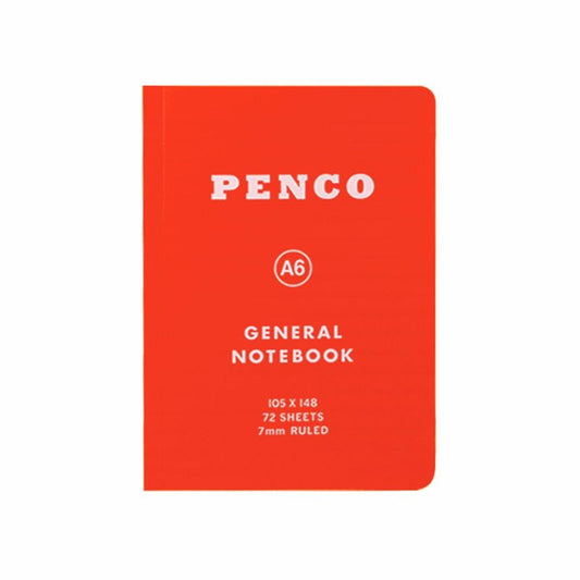 Hightide Penco Soft Pp Notebook (Ruled A6) - Red