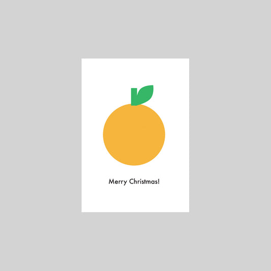 Orange Christmas Mini Card