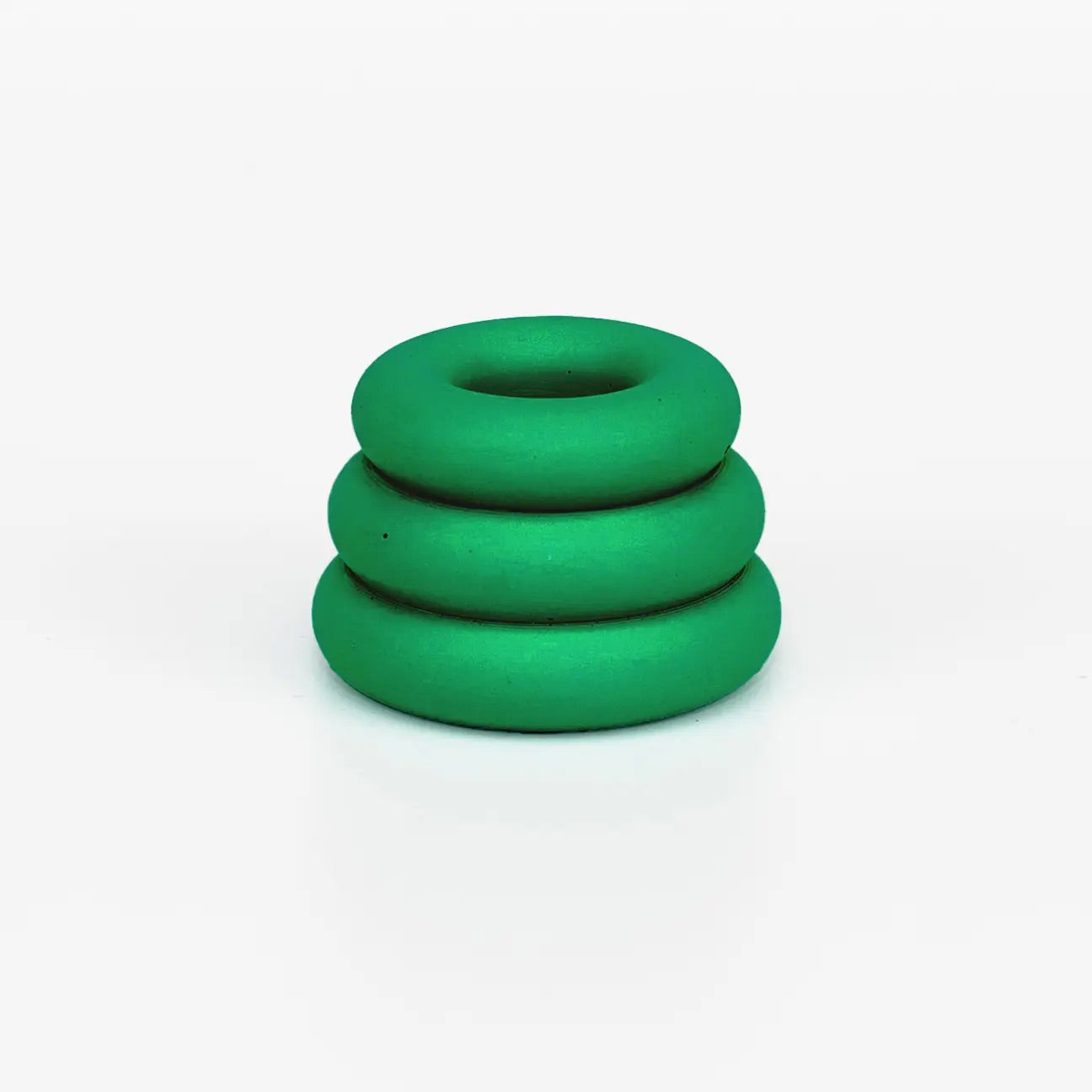Yod + Co. Triple O Candle Holder - Forest Green