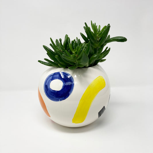 Painted Ball Planter