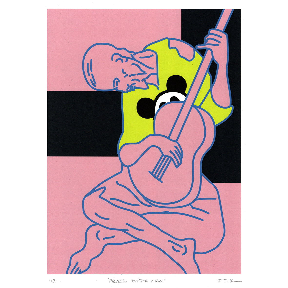 Picasso Guitar Man Print