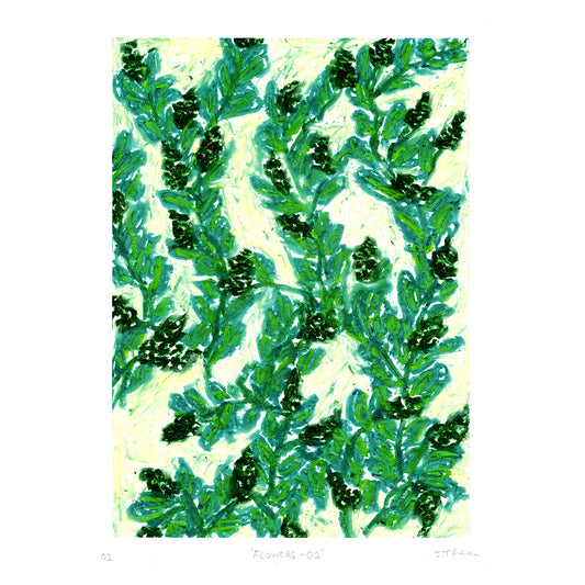 Scrubland Flowers Print